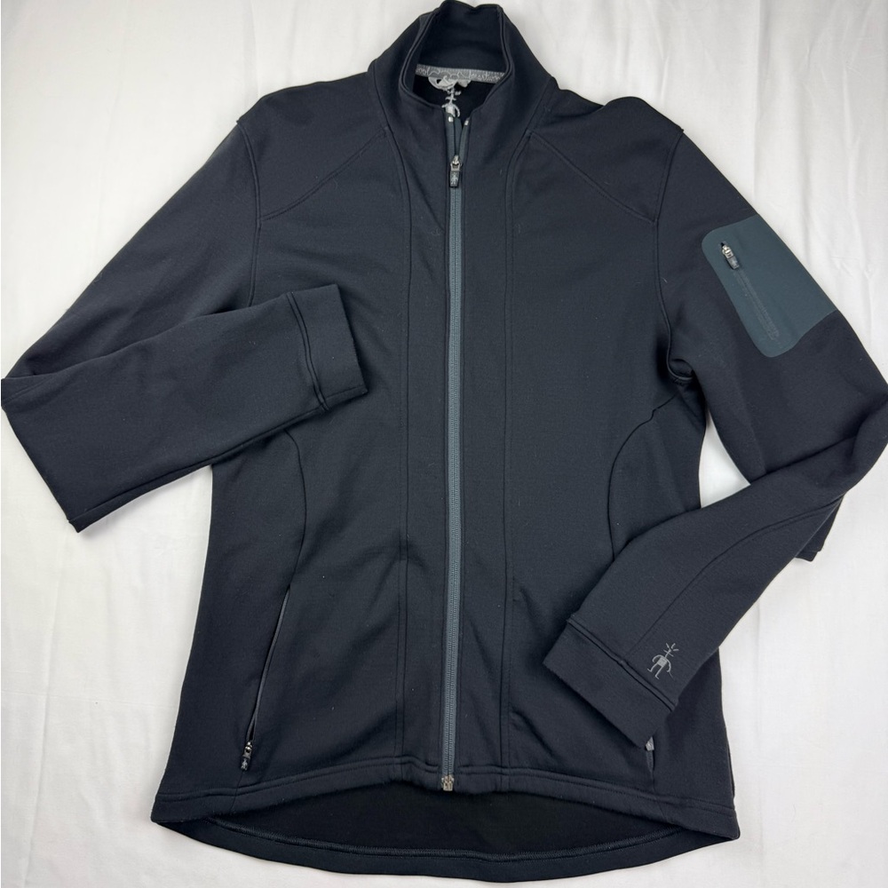 Smartwool women's black long-sleeve full-zip‎ outdoor activewear jacket